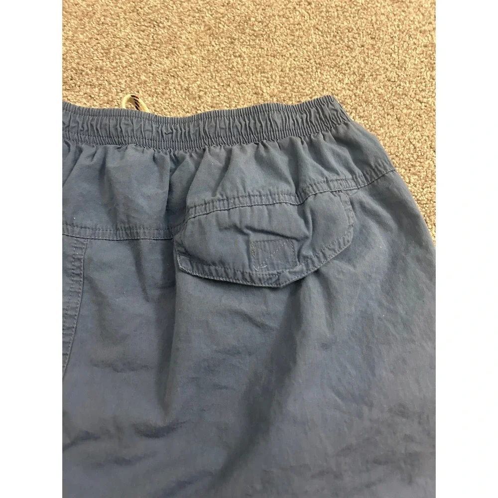 Baja Blue Swim Trunks Mens Large Blue Excellent Vintage Cotton Mesh Lined Shorts